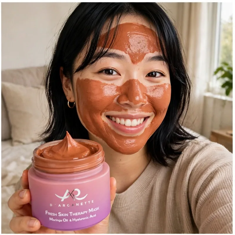 Fresh Skin Therapy Mask in use