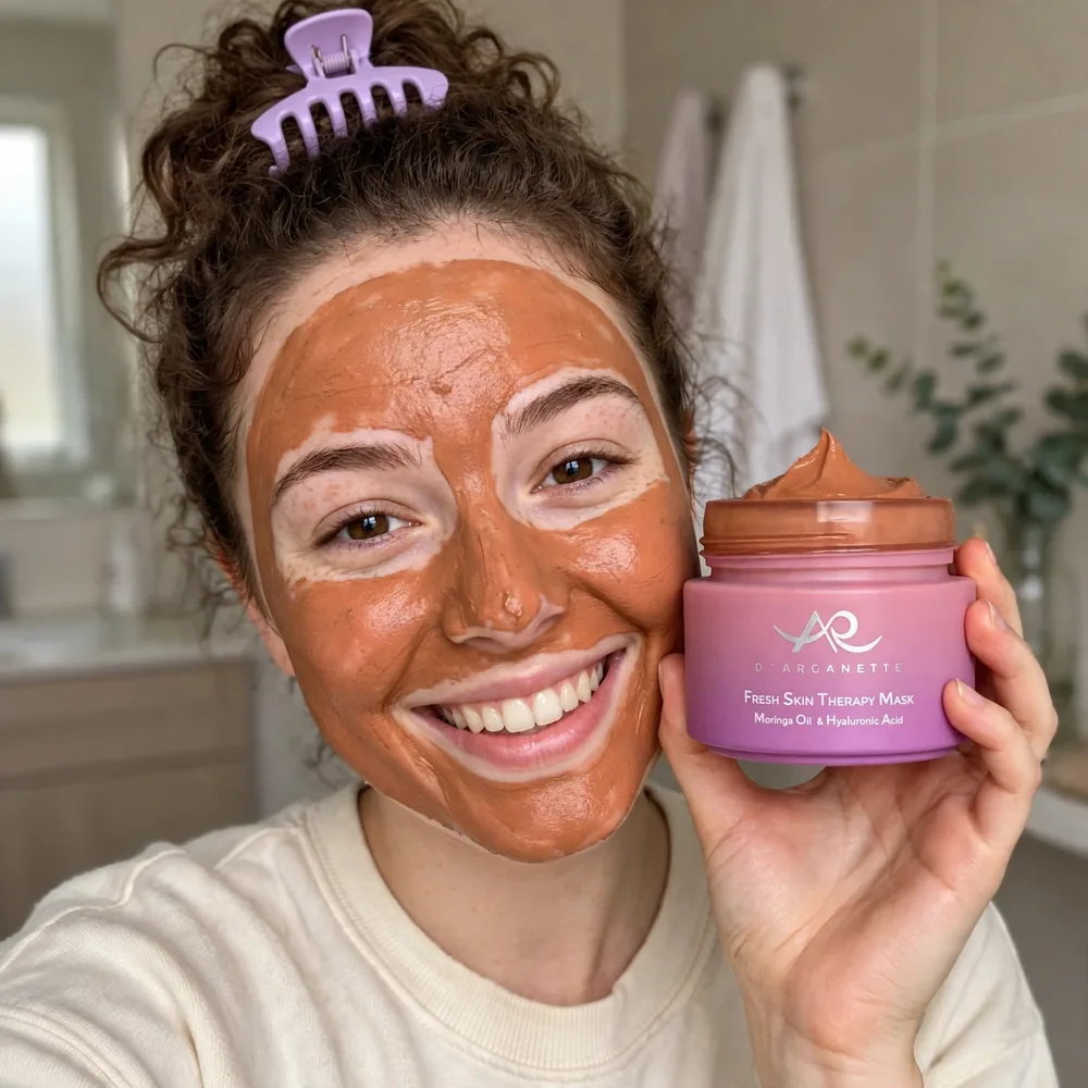 Fresh Skin Therapy Mask in use